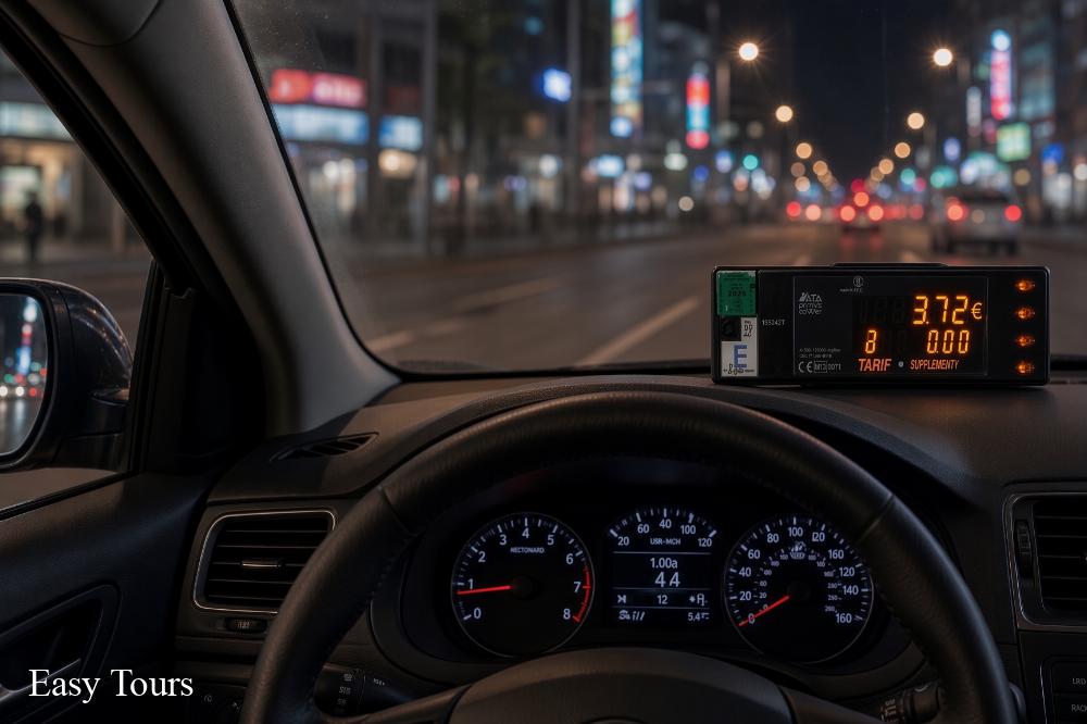 Meter of official Paris taxi